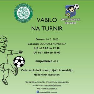 Read more about the article VABILO NA TURNIR